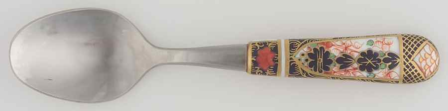 Old Imari Baby Spoon by Royal Crown Derby-1