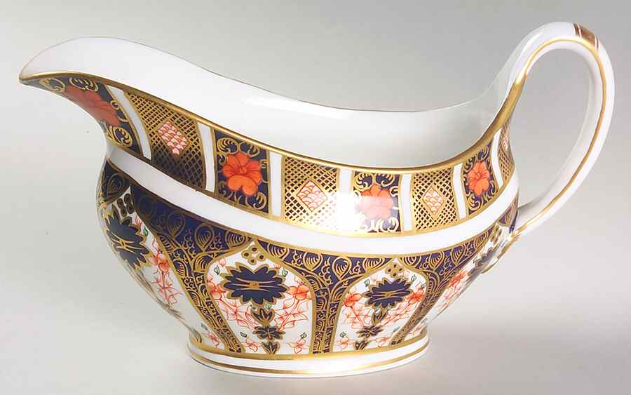 Old Imari Gravy Boat by Royal Crown Derby-1