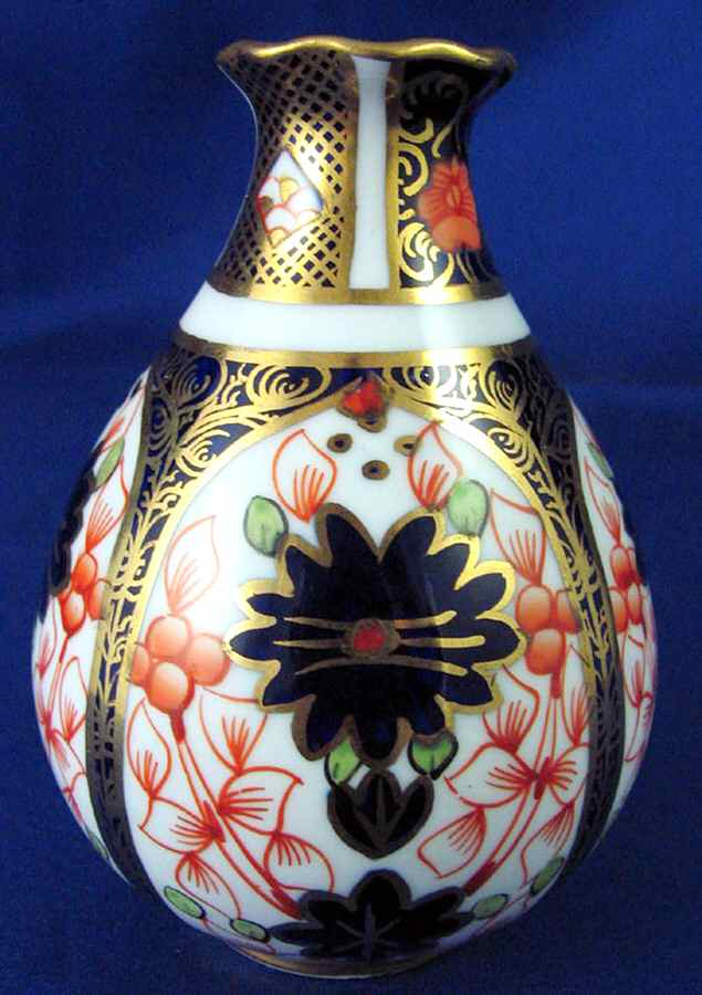 Old Imari 3" Vase by Royal Crown Derby-1