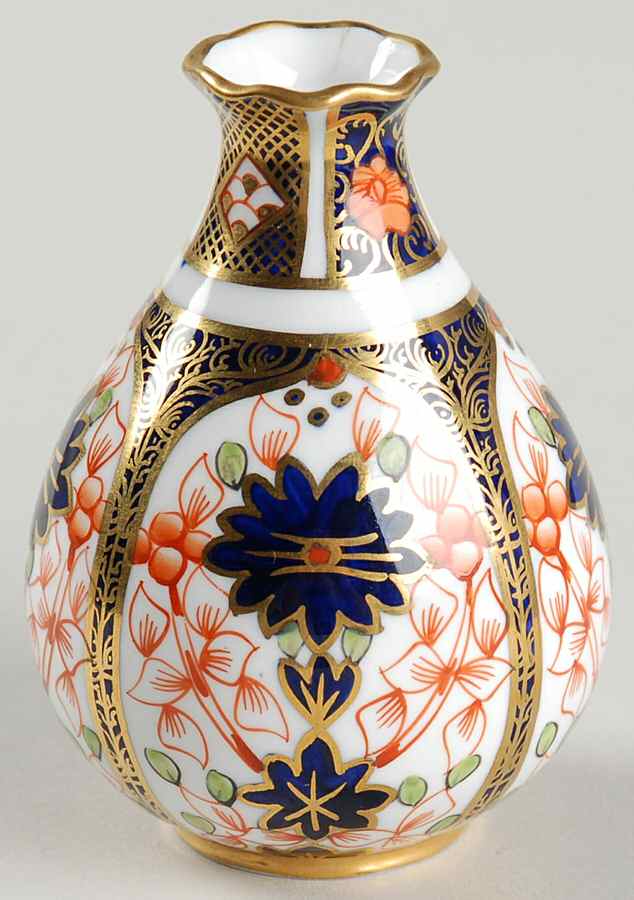 Old Imari 3" Vase by Royal Crown Derby-1