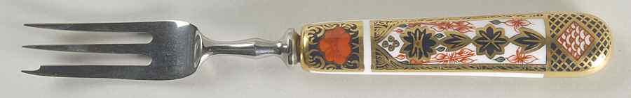 Old Imari Individual Pastry Fork by Royal Crown Derby-1