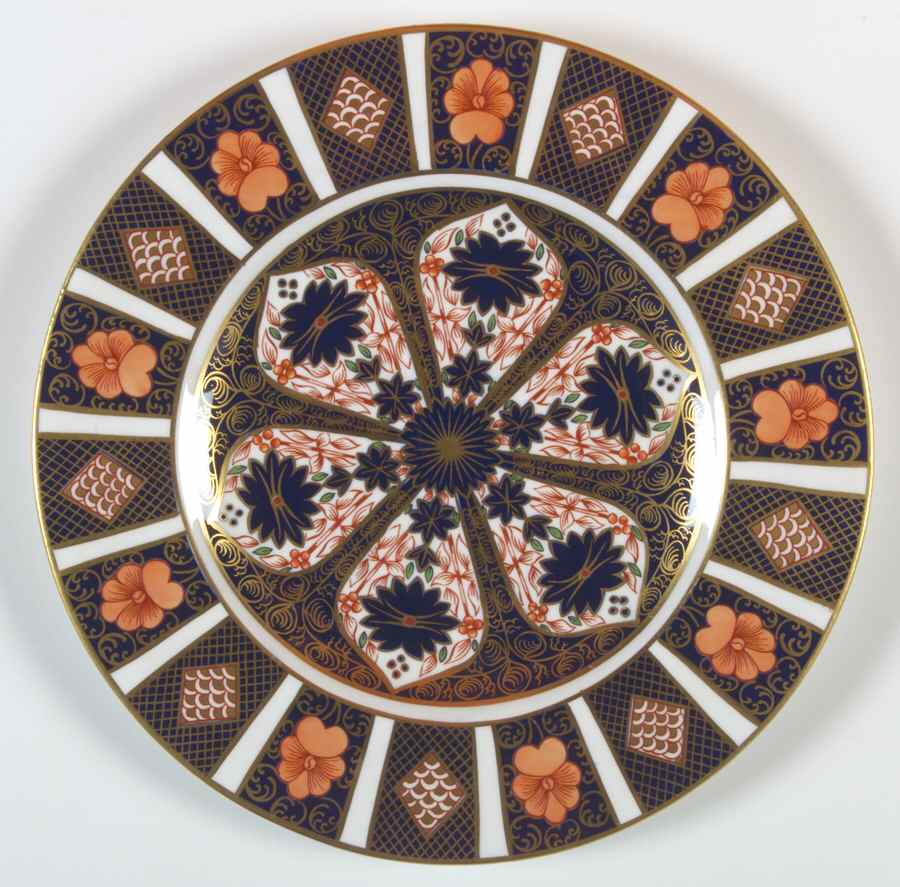 Old Imari Luncheon Plate by Royal Crown Derby-1