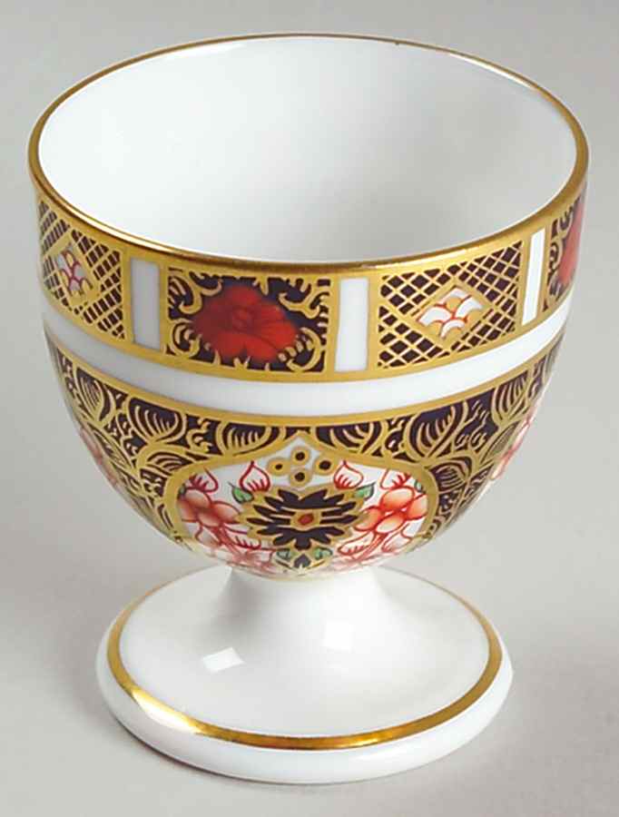 Old Imari Single Egg Cup by Royal Crown Derby-1