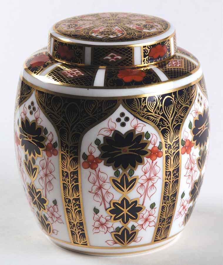 Old Imari 4" Ginger Jar & Lid by Royal Crown Derby-1