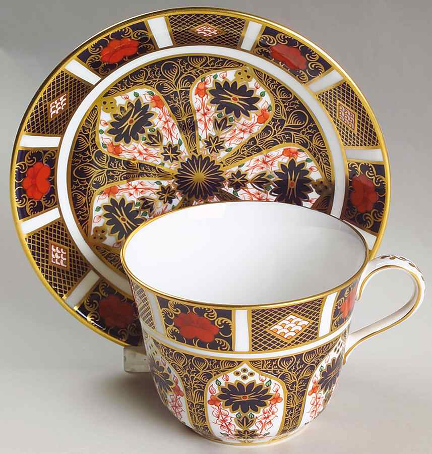 Old Imari Oversized Cup & Saucer Set by Royal Crown Derby-1