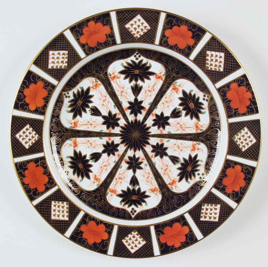 Old Imari 11" Chop Plate (Round Platter) by Royal Crown Derby-1