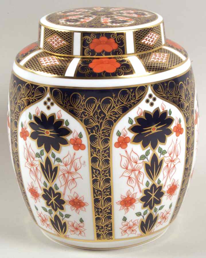 Old Imari 7" Ginger Jar & Lid by Royal Crown Derby-1