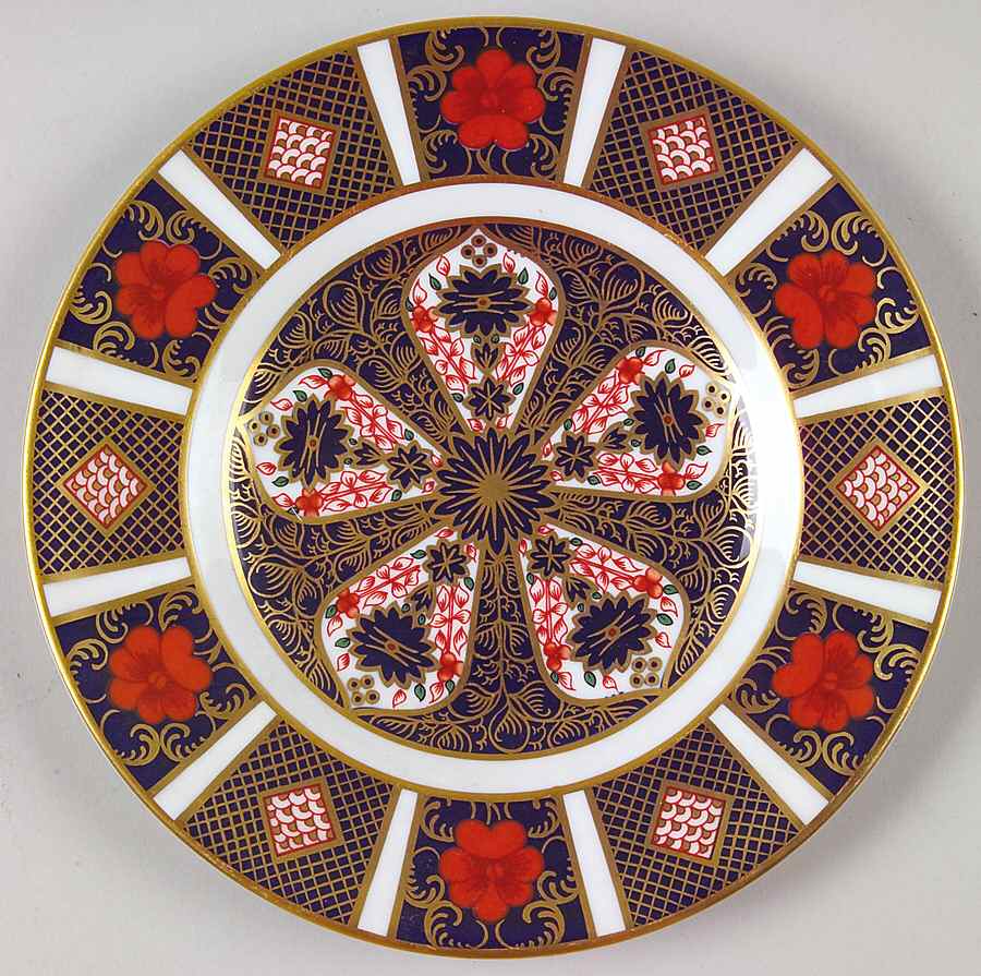 Old Imari Bread & Butter Plate by Royal Crown Derby-1