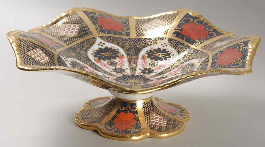 Old Imari Round Compote (Height X Width) by Royal Crown Derby-1