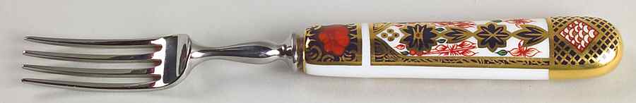 Old Imari Individual Steak Fork by Royal Crown Derby-1