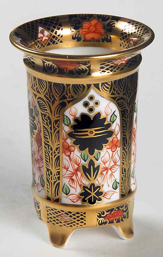 Old Imari Toothpick Holder by Royal Crown Derby-1