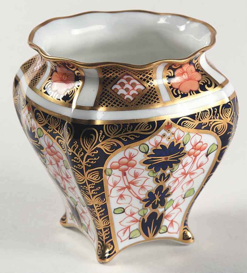 Old Imari 3" Vase by Royal Crown Derby-1