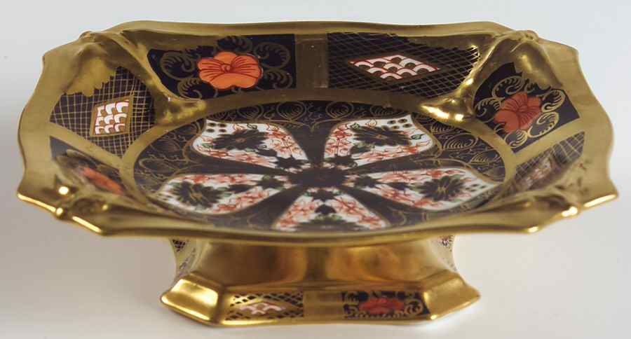 Old Imari Dolphin Tray by Royal Crown Derby-1