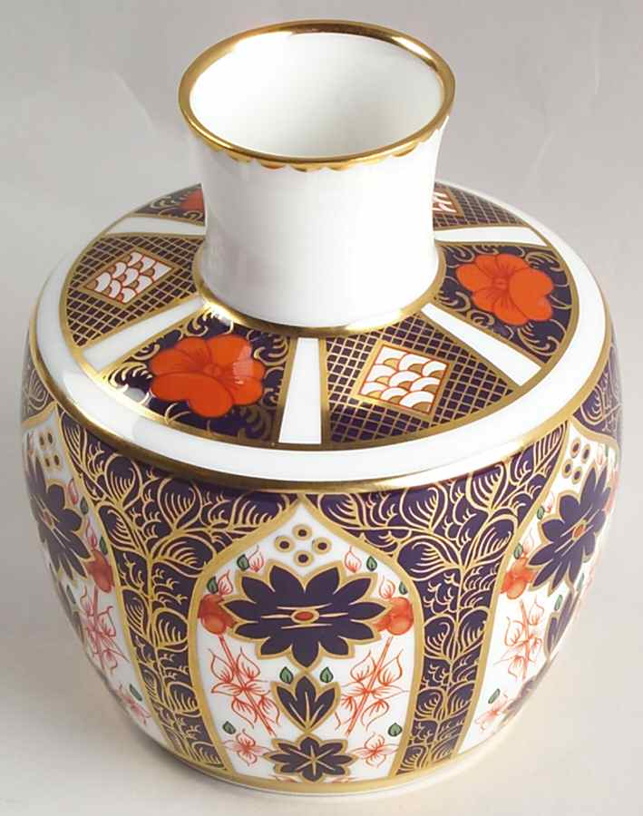 Old Imari 4" Bud Vase by Royal Crown Derby-1