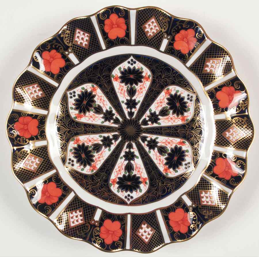Old Imari Sheffield Dessert Plate by Royal Crown Derby-1
