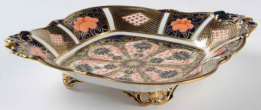 Old Imari 1685 Square Basket by Royal Crown Derby-1