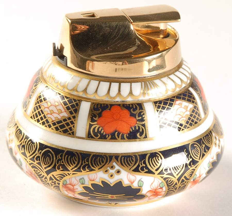 Old Imari Cigarette Lighter by Royal Crown Derby-1