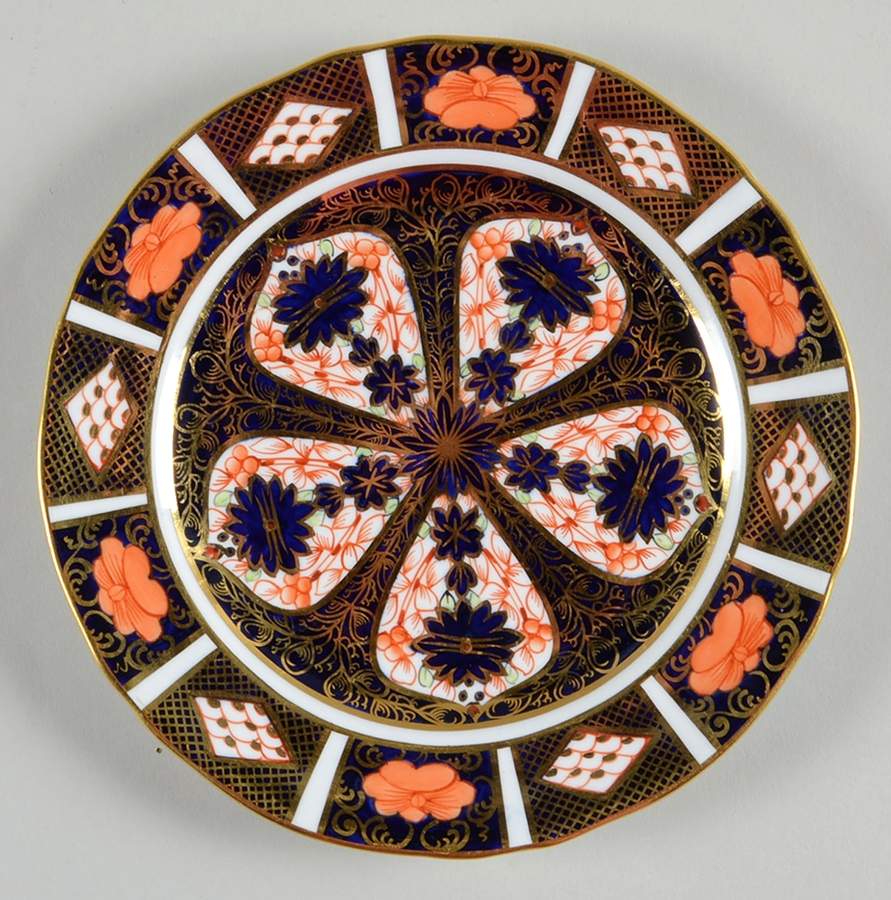 Old Imari Bread & Butter Plate by Royal Crown Derby-1