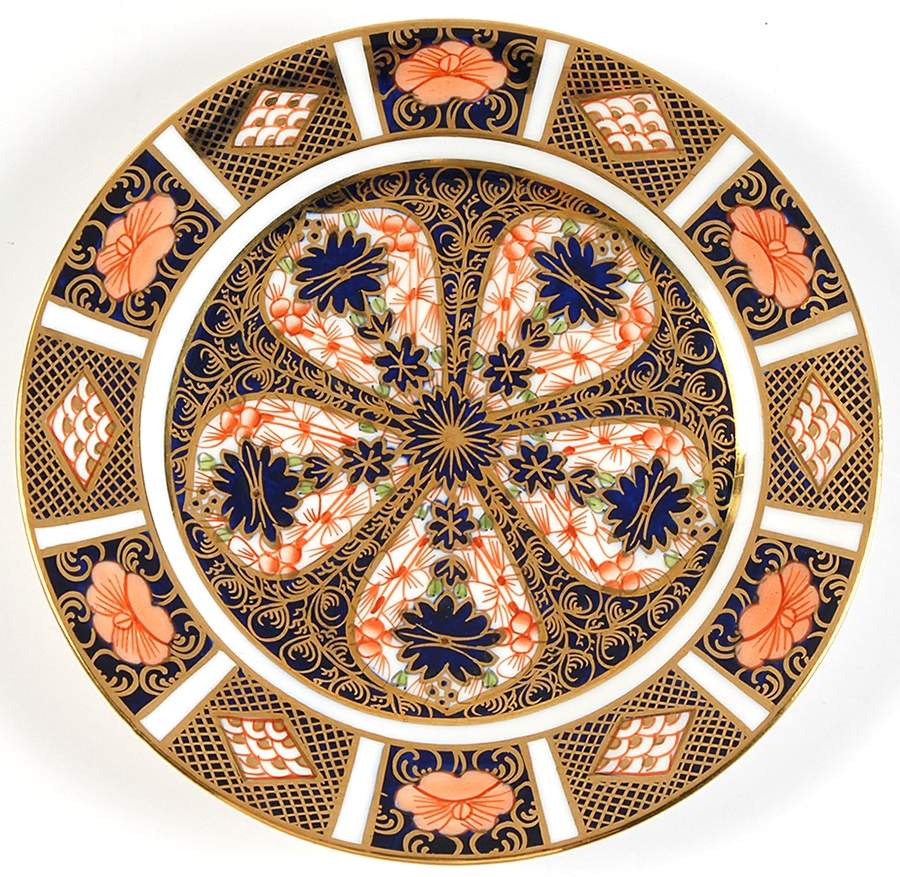 Old Imari Bread & Butter Plate by Royal Crown Derby-1