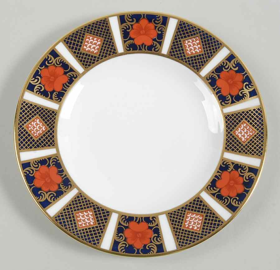 Old Imari Border Bread & Butter Plate by Royal Crown Derby-1