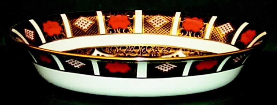 Old Imari 9" Oval Vegetable Bowl by Royal Crown Derby-1