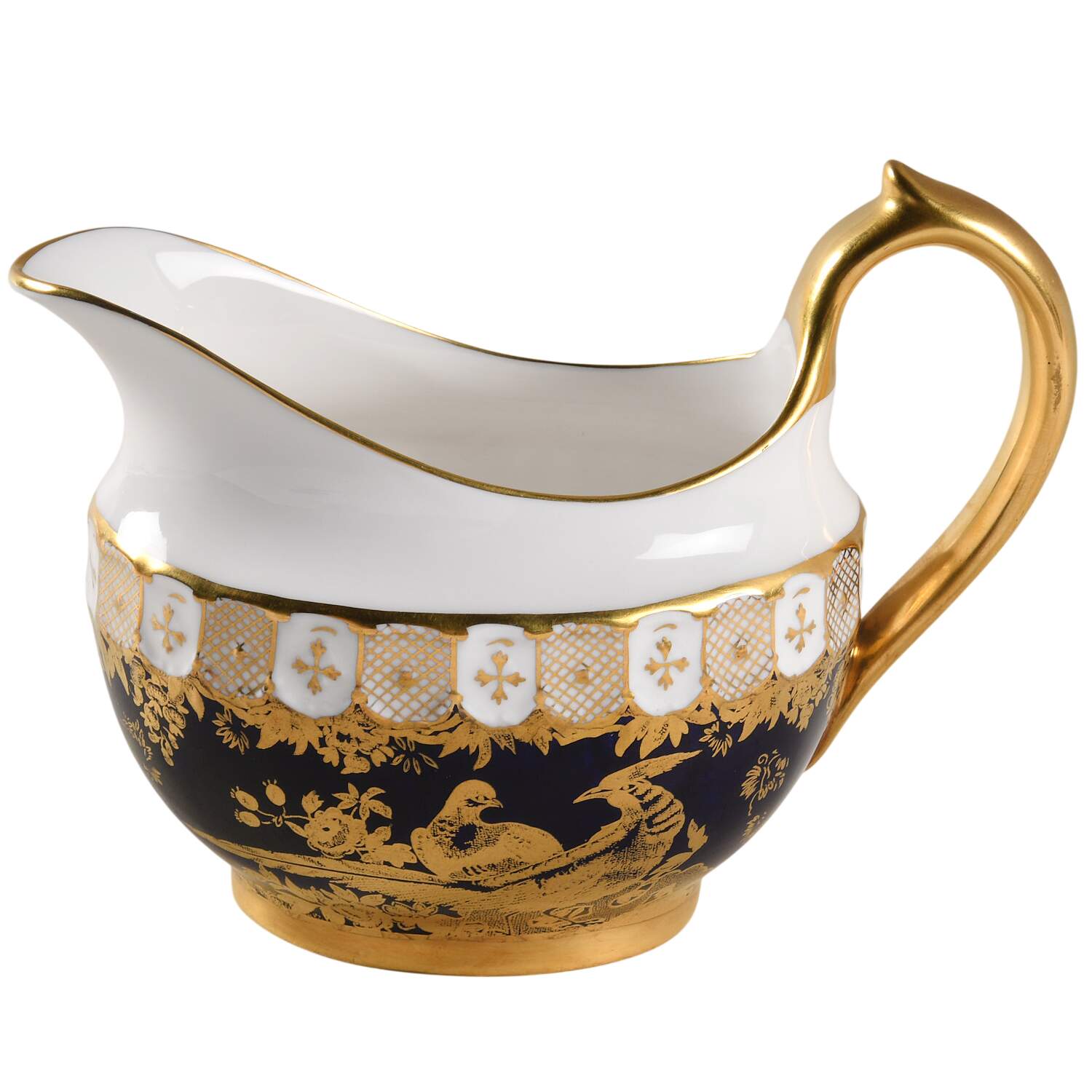 Paradise Cobalt Blue Creamer by Royal Crown Derby-1