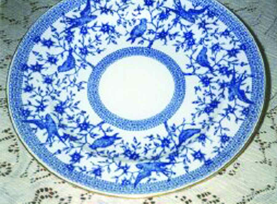 Pembroke (Blue, Smooth) Dinner Plate by Royal Crown Derby-1