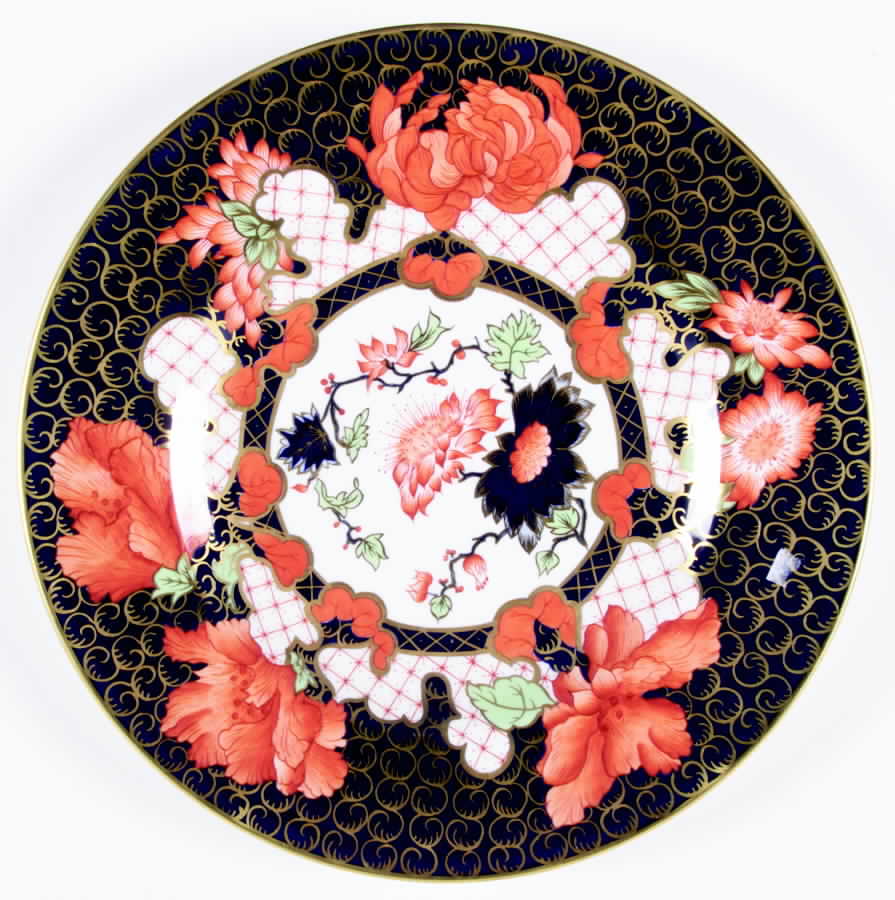Peony Dinner Plate by Royal Crown Derby-1