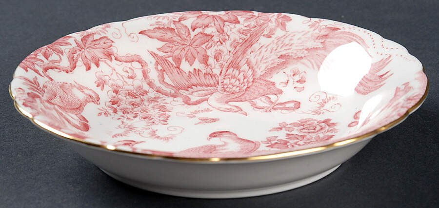 Pink Aves Coupe Cereal Bowl by Royal Crown Derby-1