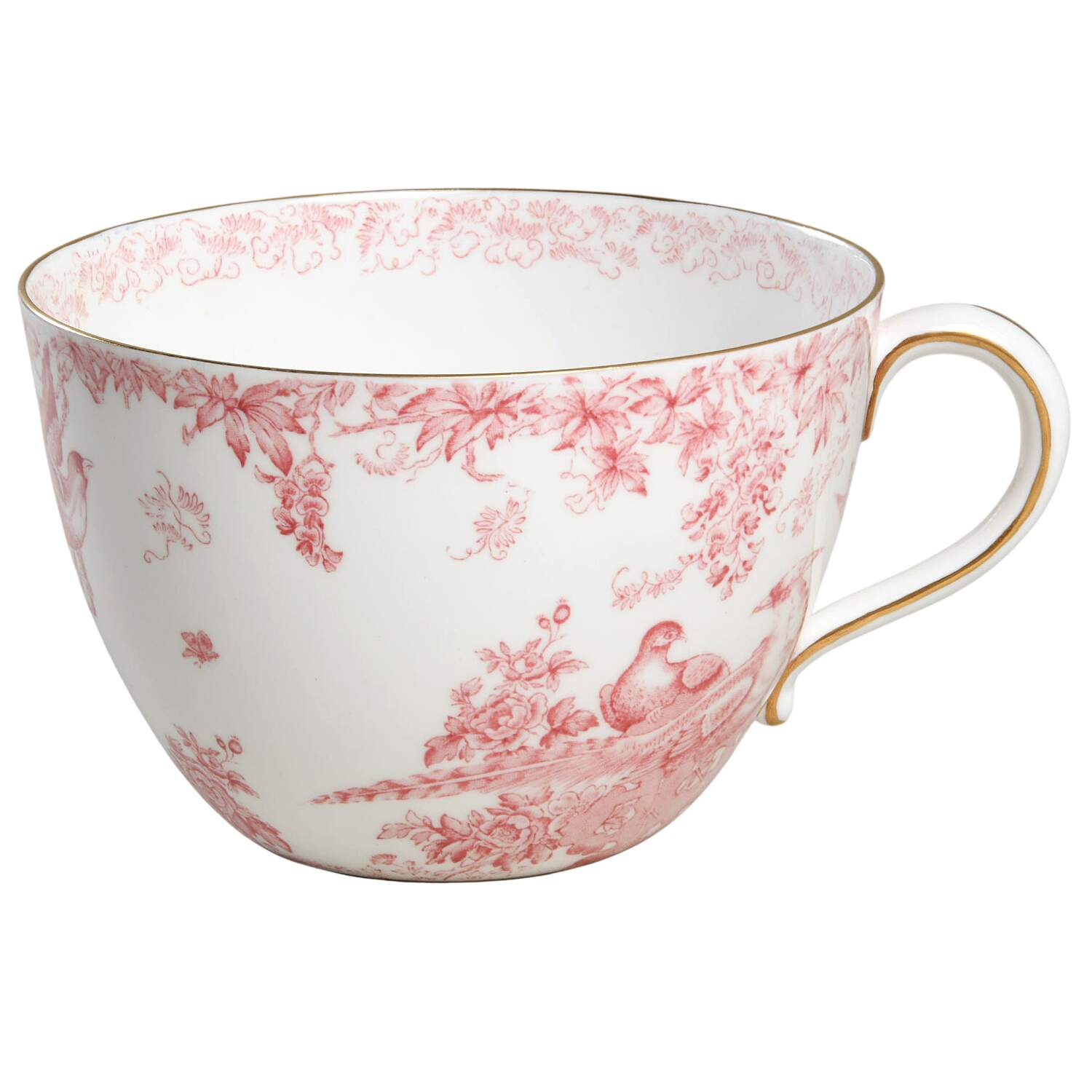 Pink Aves Breakfast Cup by Royal Crown Derby-1