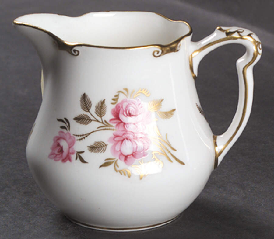 Pinxton Roses Creamer by Royal Crown Derby-1