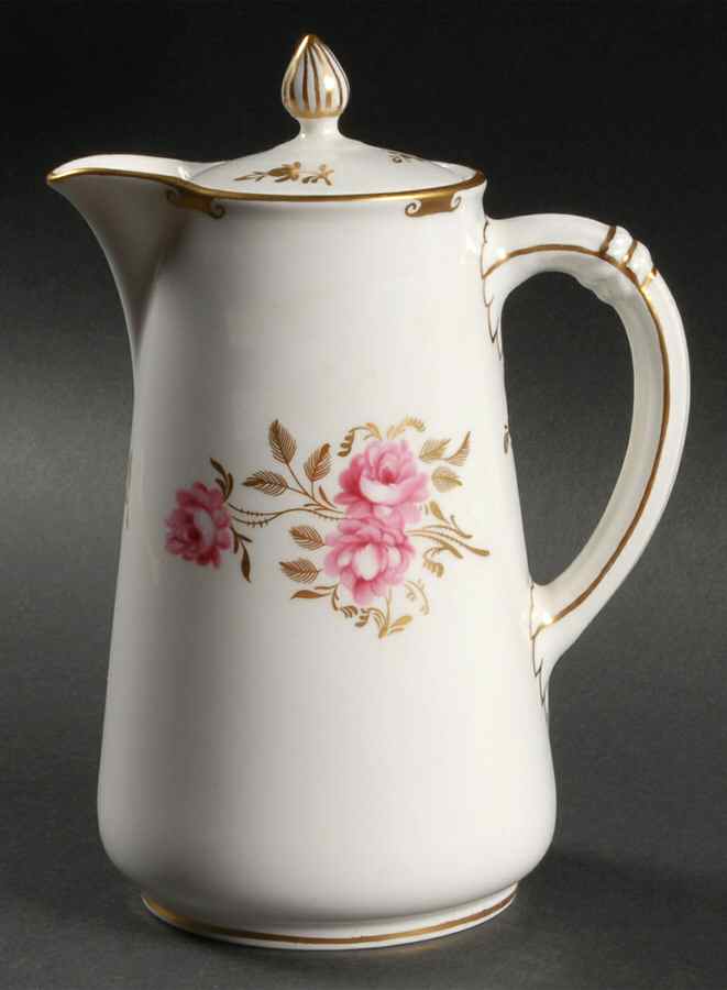 Pinxton Roses Hot Water Jug & Lid by Royal Crown Derby-1