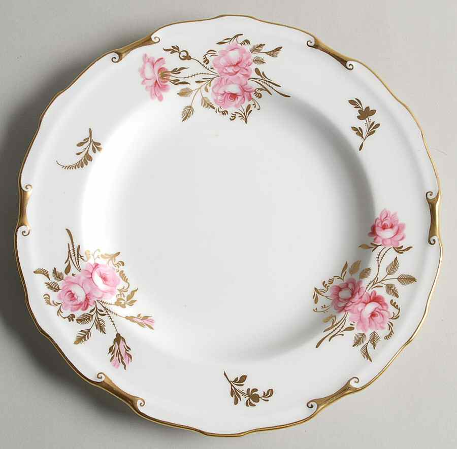 Pinxton Roses Salad Plate by Royal Crown Derby-1