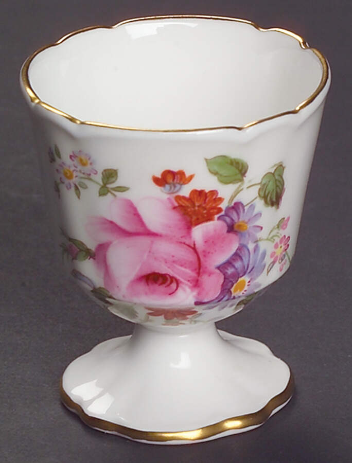 Posie Ely Chelsea (White Background) Single Egg Cup by Royal Crown Derby-1