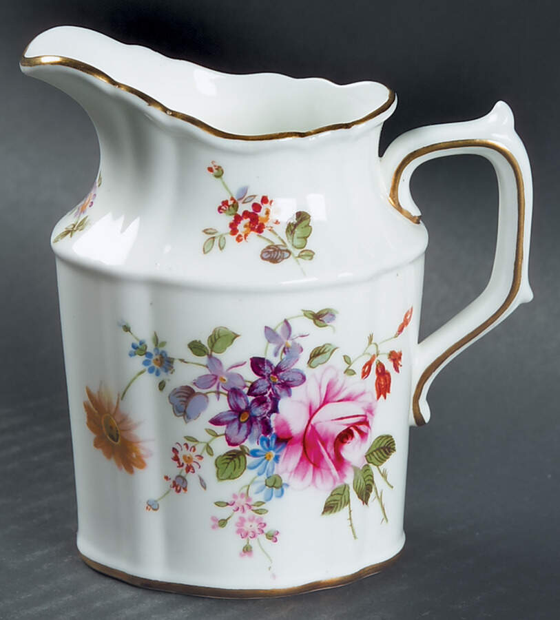 Posie Ely Chelsea (White Background) Mini Creamer by Royal Crown Derby-1