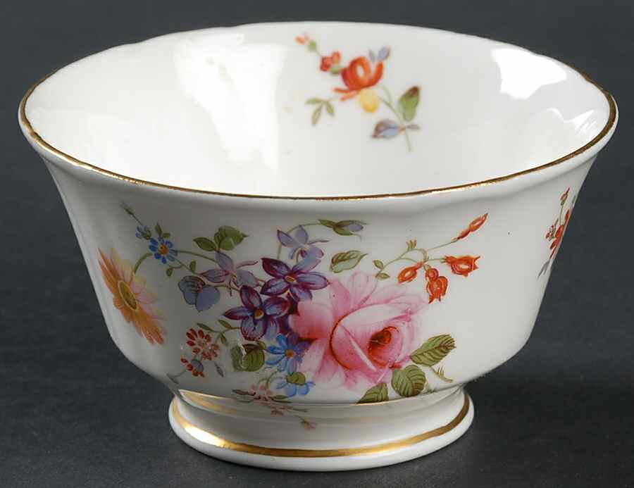 Posie Ely Chelsea (White Background) Open Sugar Bowl by Royal Crown Derby-1