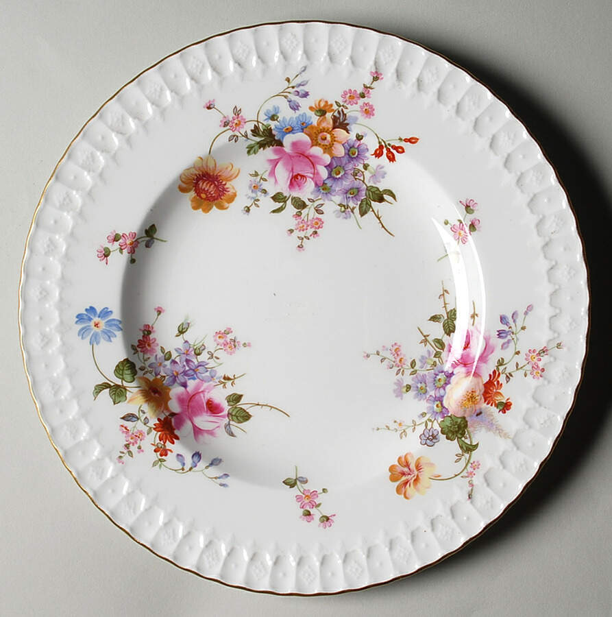 Posie (Heraldic Shape) Dinner Plate by Royal Crown Derby-1