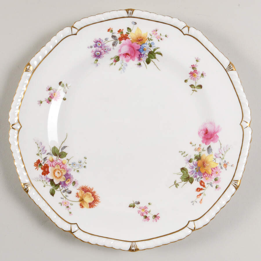 Posie Sprays Luncheon Plate by Royal Crown Derby-1