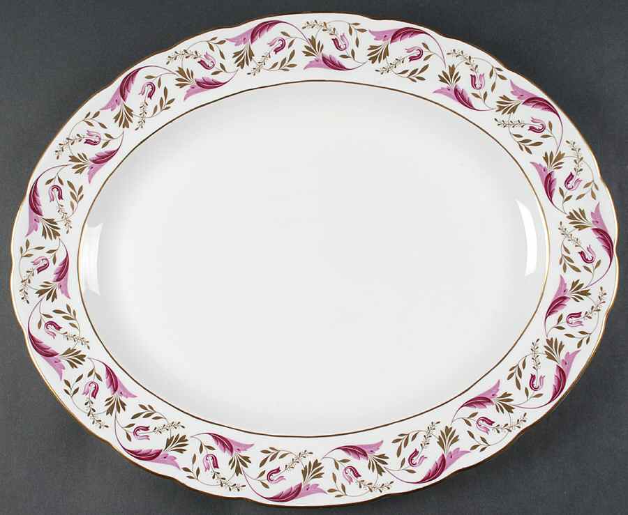 Princess 17" Oval Serving Platter by Royal Crown Derby-1