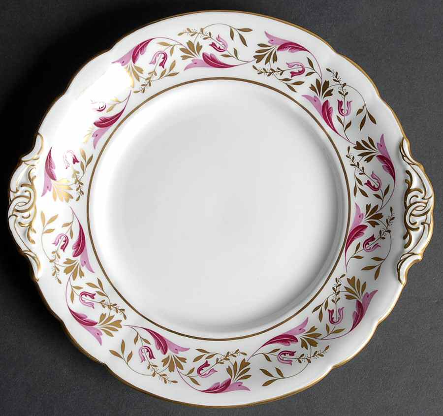 Princess Handled Cake/Pastry Plate by Royal Crown Derby-1