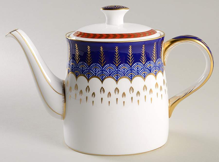 Quail Teapot & Lid by Royal Crown Derby-1