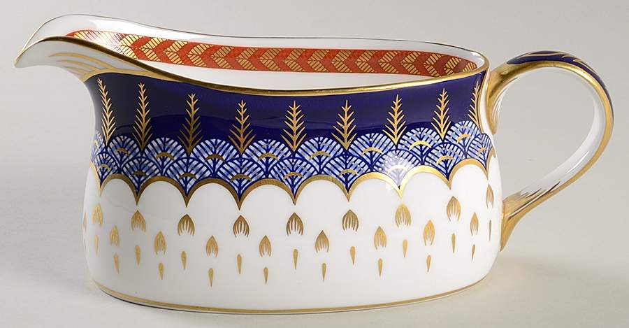 Quail Gravy Boat by Royal Crown Derby-1