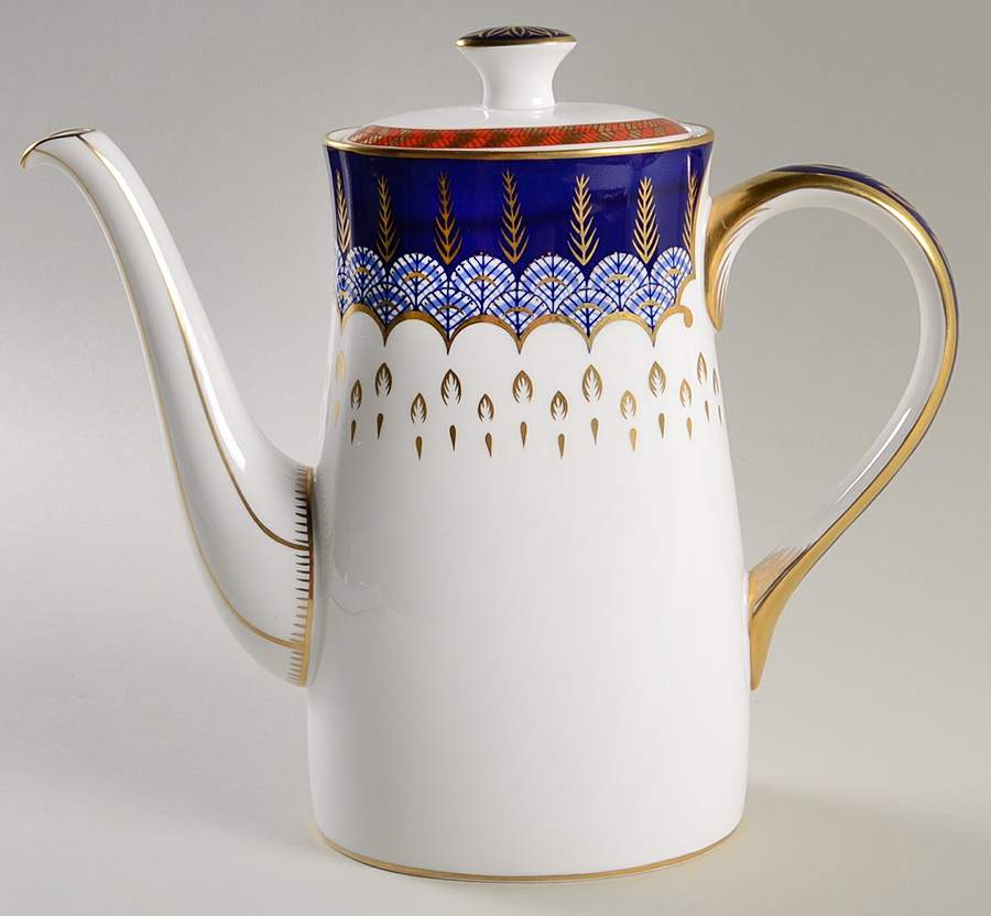 Quail Coffee Pot & Lid by Royal Crown Derby-1