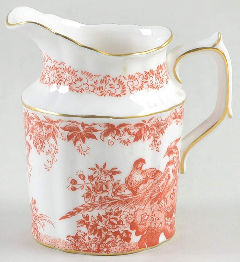 Red Aves (Older, Discontinued 1997) Mini Creamer by Royal Crown Derby-1