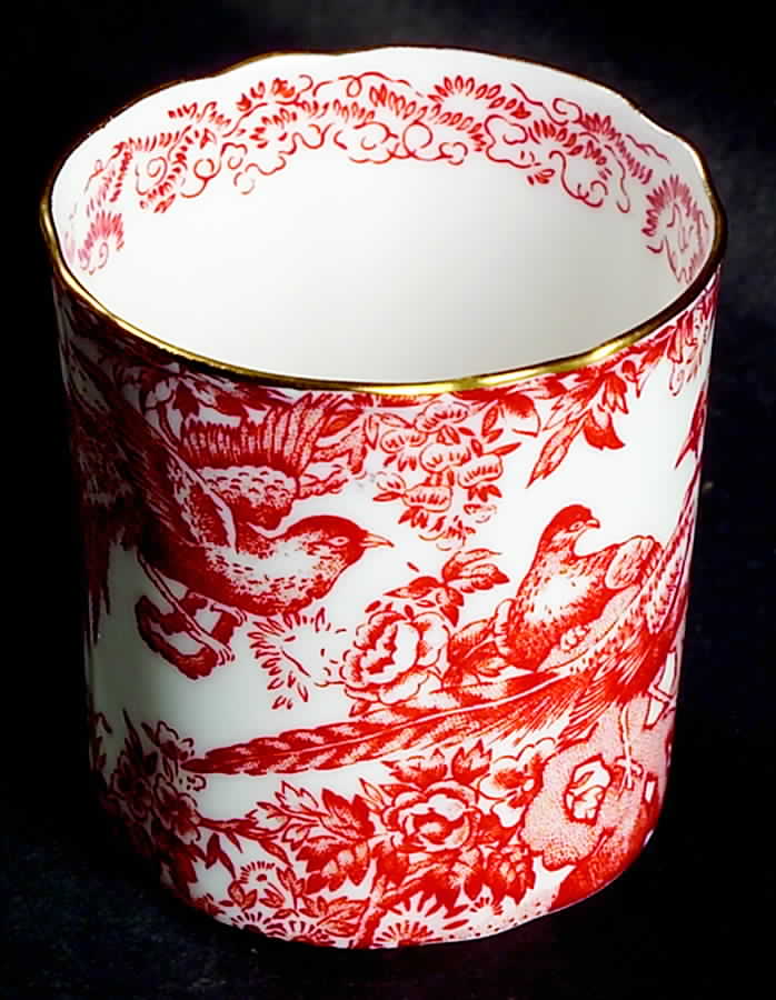 Red Aves (Older, Discontinued 1997) Cigarette Holder by Royal Crown Derby-1