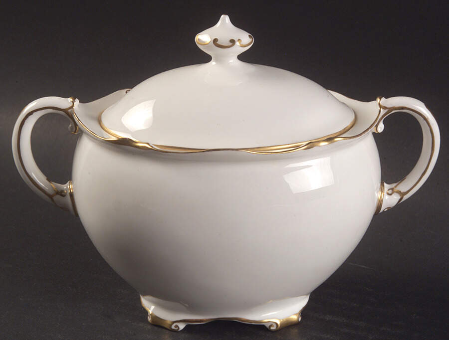Regency Sugar Bowl & Lid by Royal Crown Derby-1