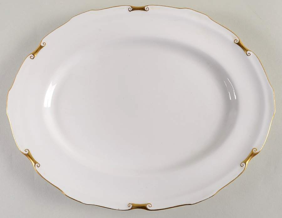 Regency 11" Oval Serving Platter by Royal Crown Derby-1