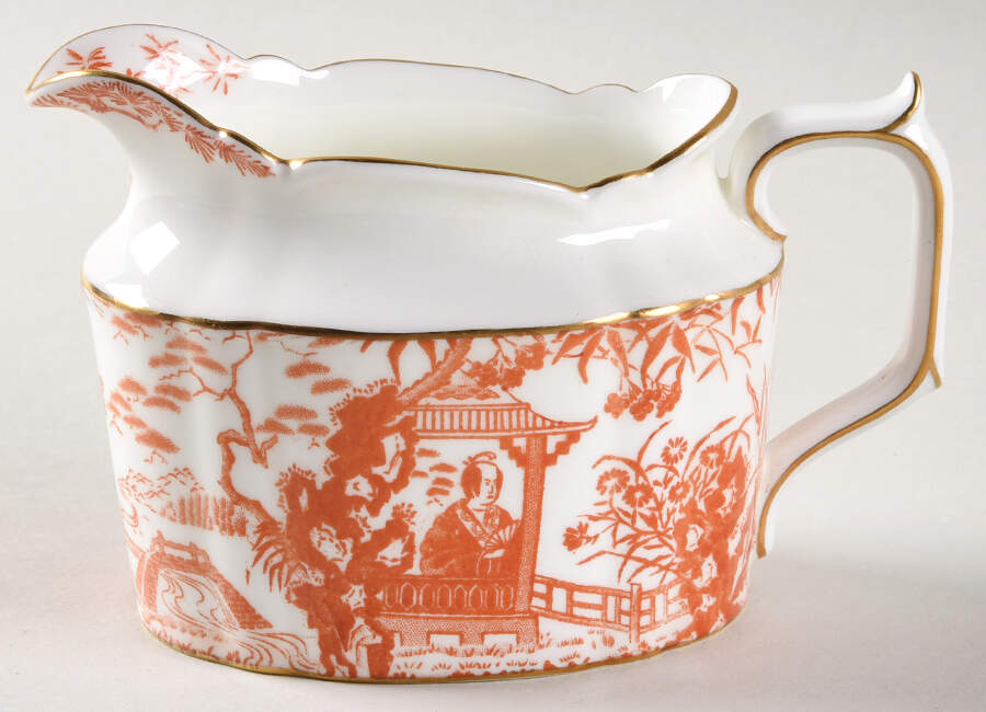 Red Mikado Creamer by Royal Crown Derby-1