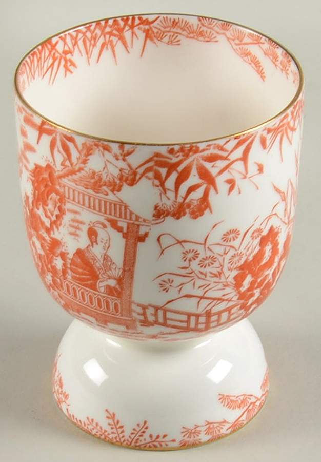 Red Mikado Single Egg Cup by Royal Crown Derby-1