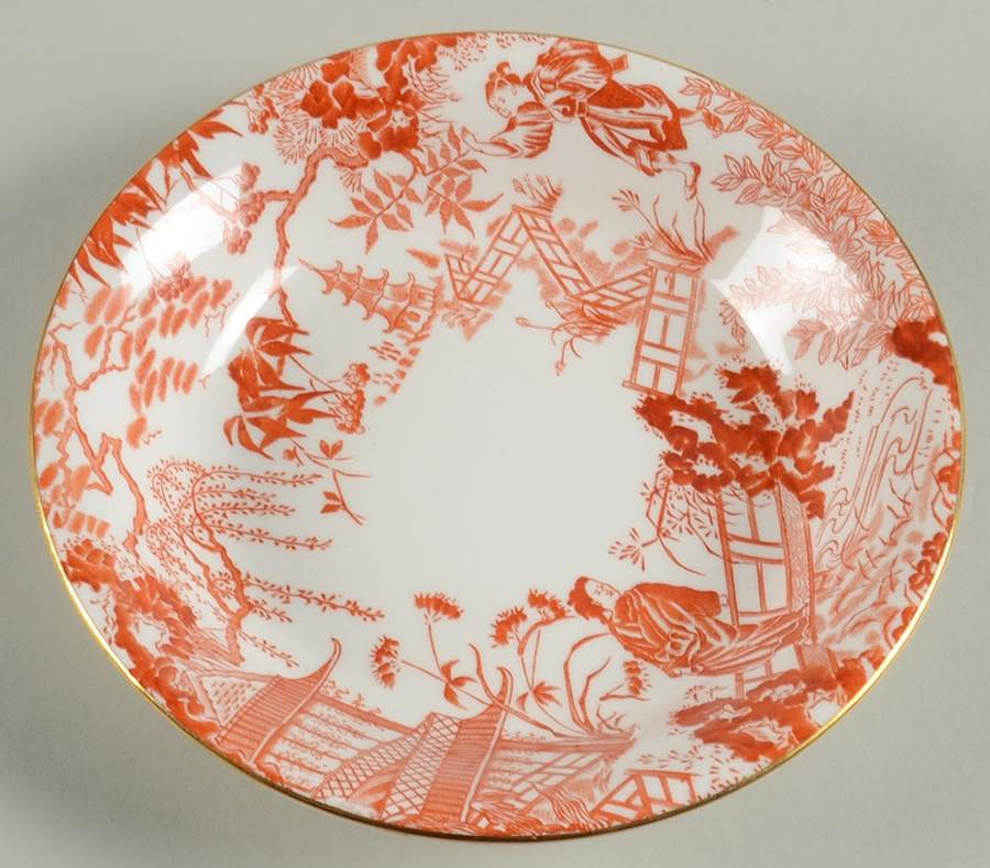 Red Mikado Coupe Cereal Bowl by Royal Crown Derby-1